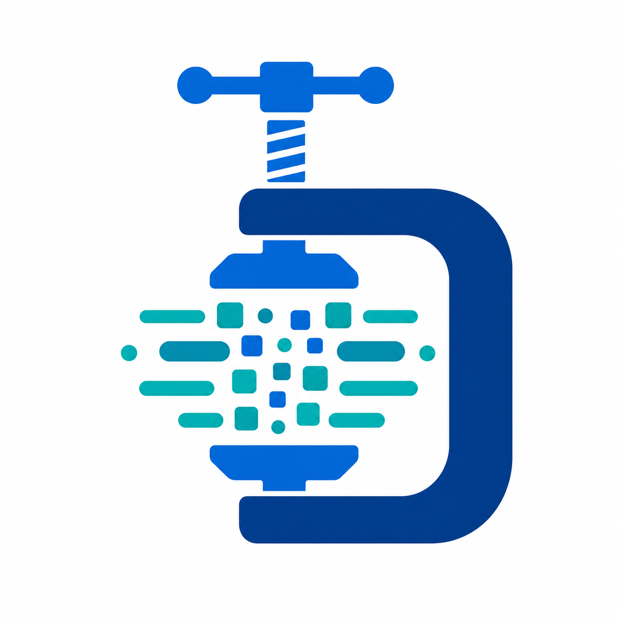 Data Compression Illustrated With Clamp Style-1